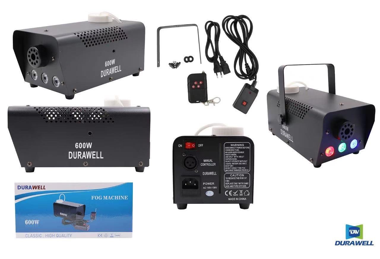 Máquina De Fumaça Barata Para Festas Controle Sem Fio Xh-600w Durawell - Imagem 3