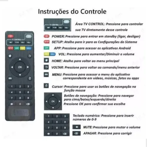 2x Controles Remoto Tv Universal Smart Tv 4k Pro Original Tvs - Imagem 2